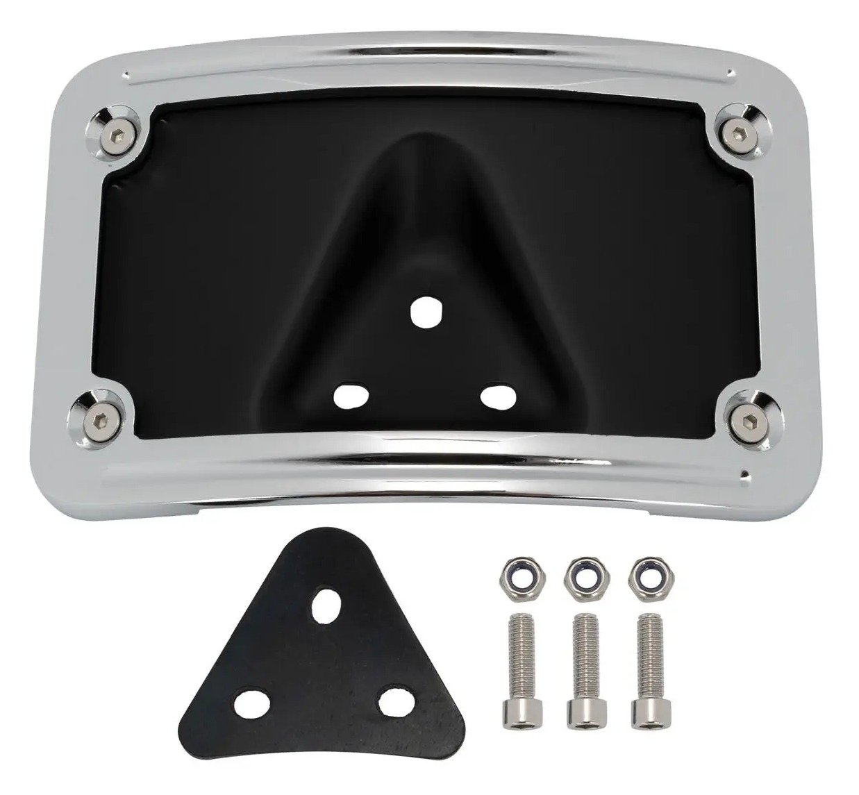 HogWorkz Laydown / Curved License Plate Mount For Harley 1973-2026 - Image 4