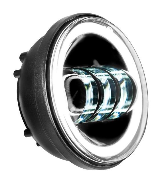 HogWorkz LED 7" Halomaker Headlight And 4 1/2" Passing Lamp Kit For Harley 1994-2025 - Image 8