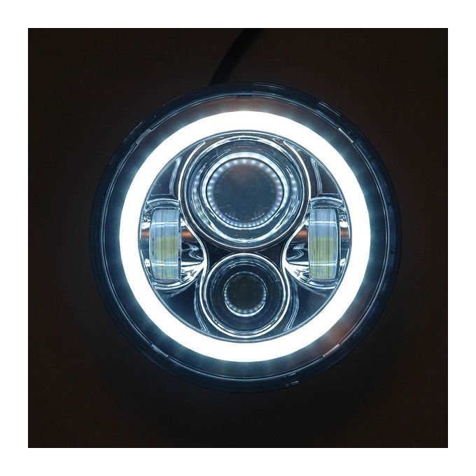 HogWorkz LED 7" Halomaker Headlight And 4 1/2" Passing Lamp Kit For Harley 1994-2025 - Image 5