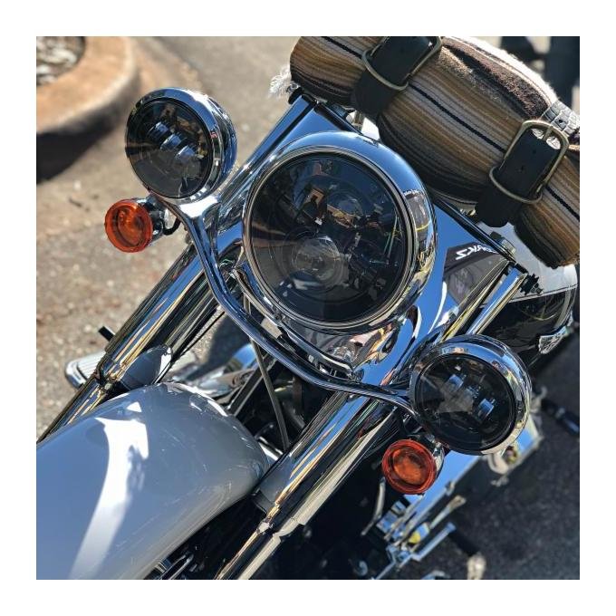 HogWorkz LED 7" Headlight And 4 1/2" Passing Lamps Kit For Harley 1994-2025 - Image 5