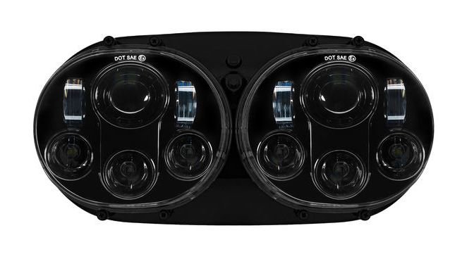 HogWorkz LED Dual Headlights For Harley Road Glide 1998-2013 - Image 4