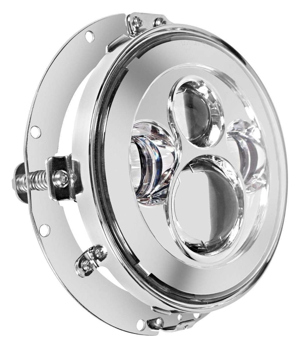 HogWorkz Mounting Bracket & Ring For 7" LED Headlights For Harley Touring 1994-2013 - Image 3