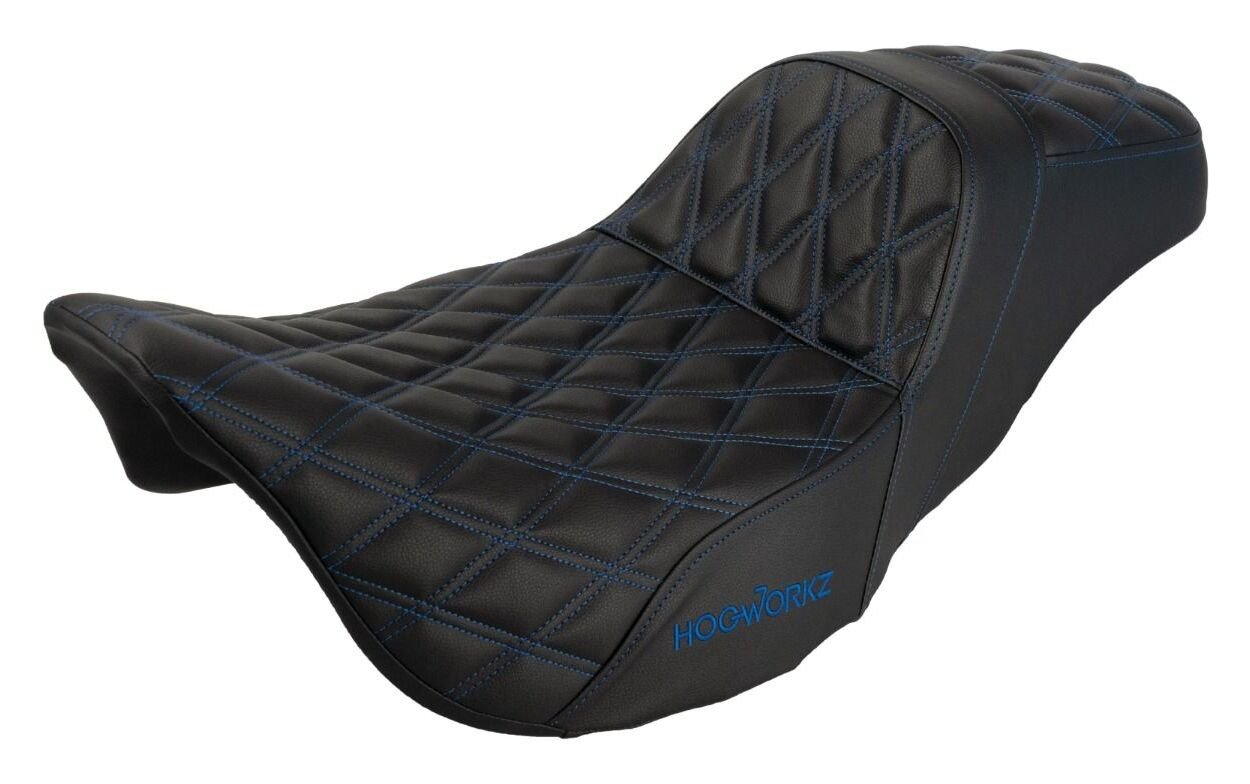 HogWorkz Rise Up Double Diamond Seat For Harley - Image 2