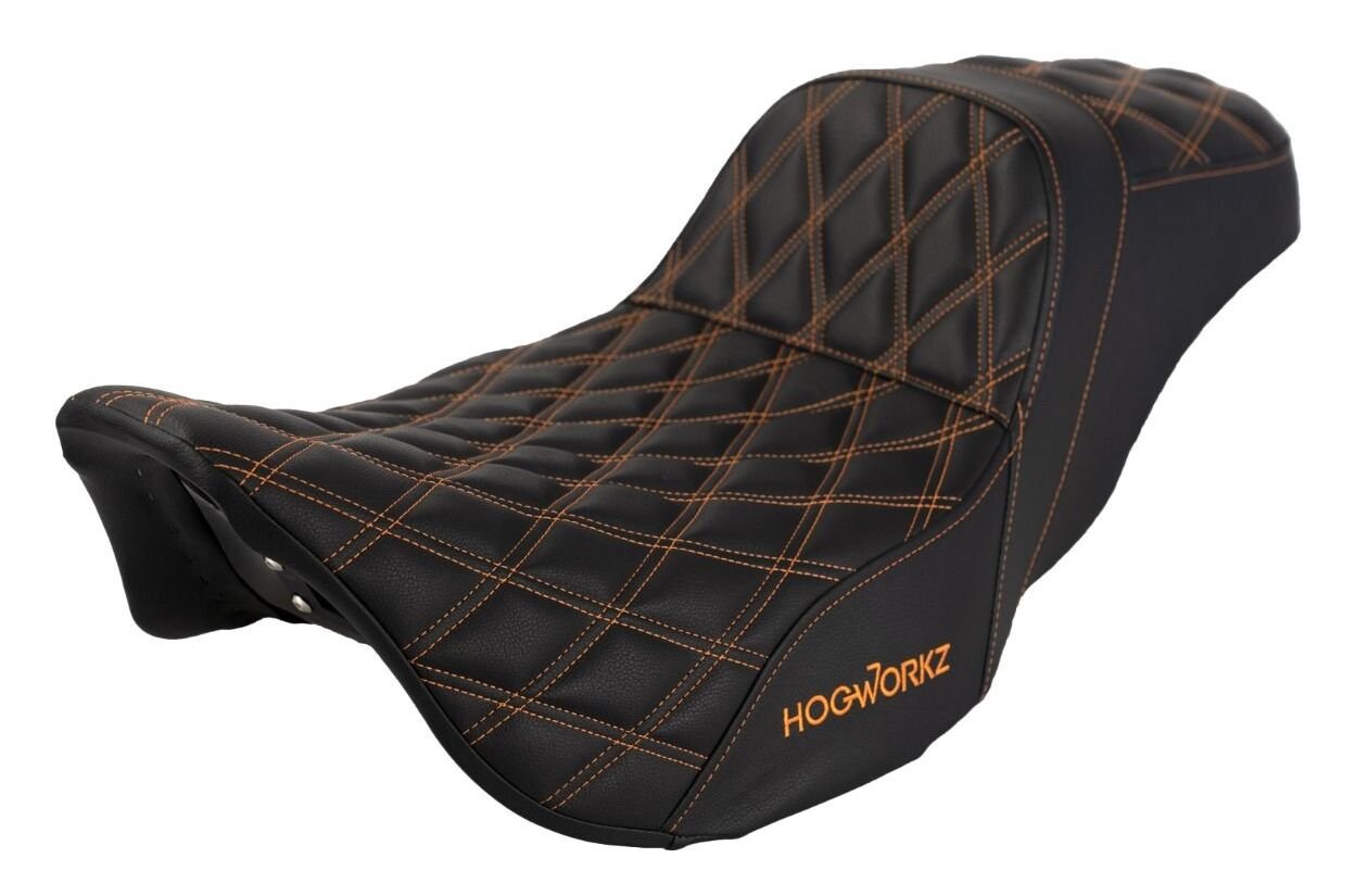 HogWorkz Rise Up Double Diamond Seat For Harley - Image 4