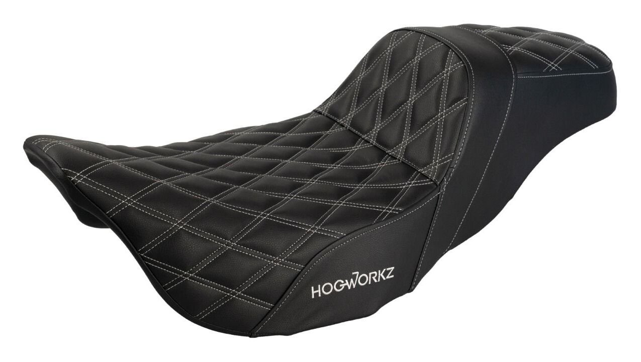 HogWorkz Rise Up Double Diamond Seat For Harley - Image 6
