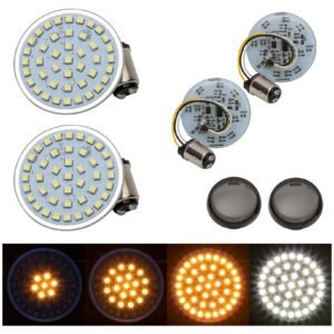HogWorkz Sequentialz 1157 Front LED Inserts For Harley Bullet Style Turn Signals