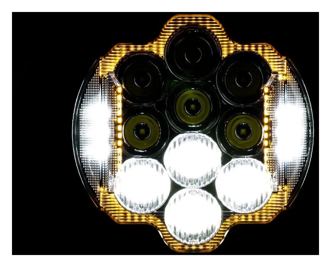HogWorkz Silvertooth 7" LED Performance Headlight For Harley Touring 1994-2025 - Image 8