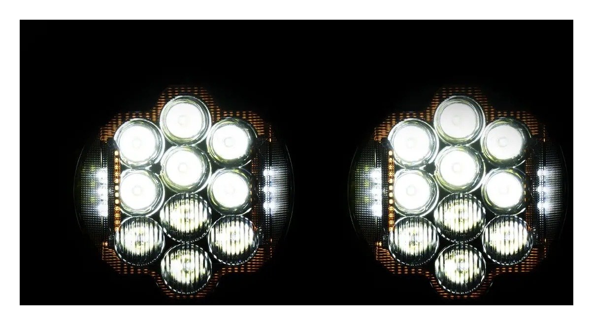 HogWorkz Silvertooth Performance LED Headlight For Harley Road Glide 2015-2025 - Image 7