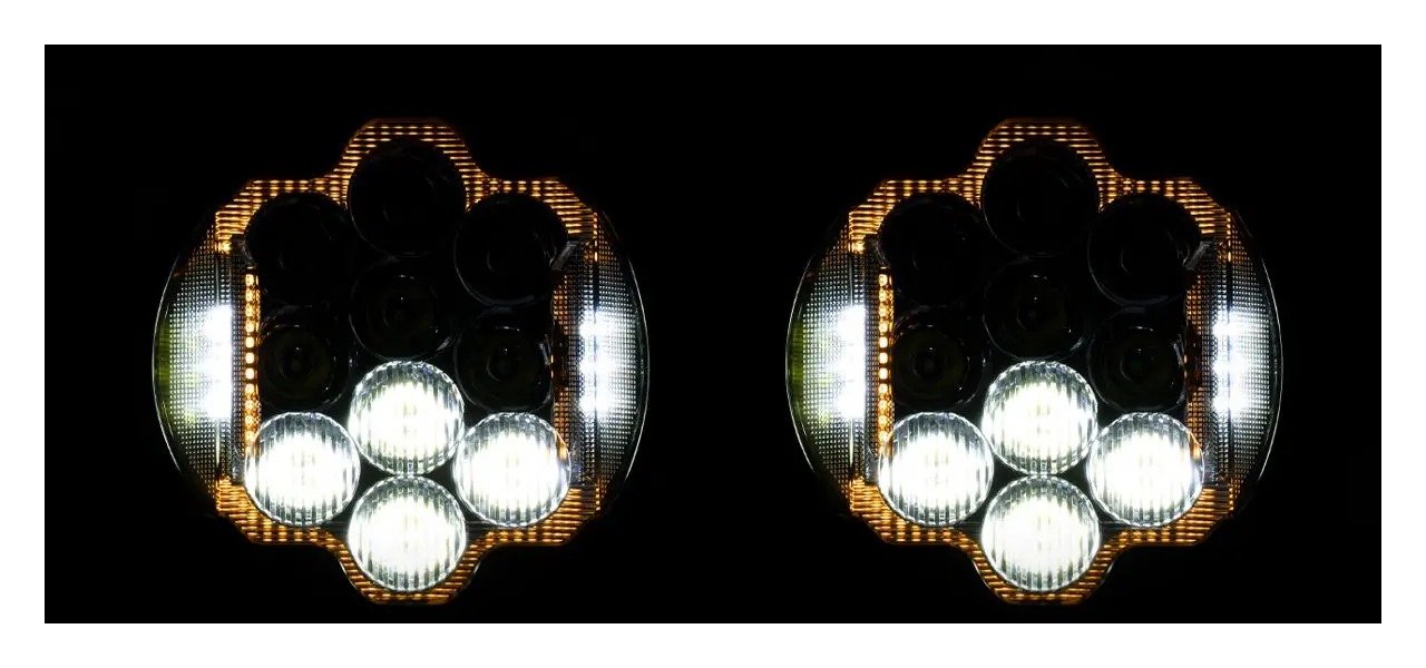HogWorkz Silvertooth Performance LED Headlight For Harley Road Glide 2015-2025 - Image 8