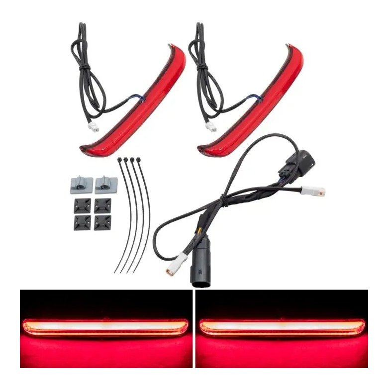 HogWorkz Slimz LED Saddlebag Lights For Harley Touring - Image 4