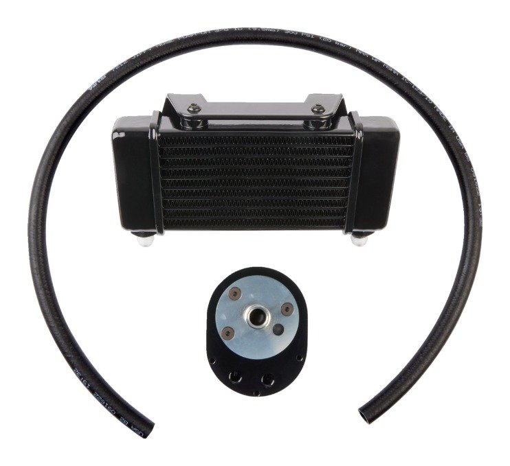 Jagg Oil Coolers 10-Row Low Mount Oil Cooler Kit For Harley - Image 4