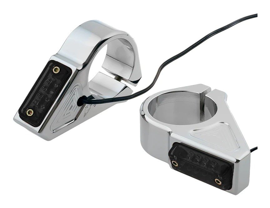 Joker Machine Rectangle Fork Mount LED Turn Signals - Image 2