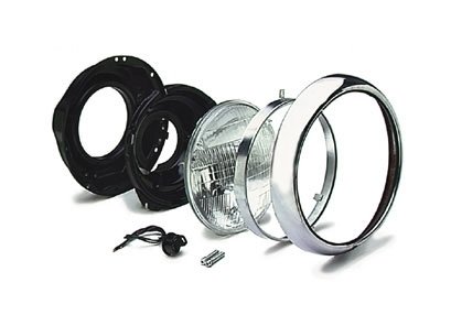 J&P Cycles Headlight Sub Assembly And Trim Kit For Harley Electra Glide 1958-1984
