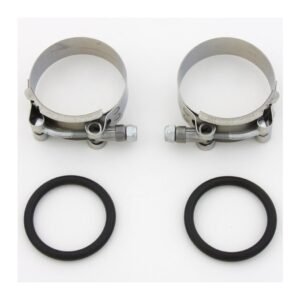 Milwaukee Twins Heavy-Duty Stainless Steel Intake Clamps For Harley FL FX XL 1955-1977