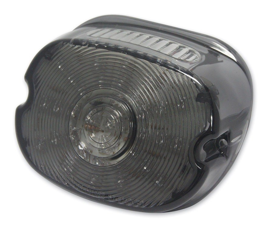 Milwaukee Twins LED Laydown Taillight With Lens For Harley FXR / XL / FL 1989-1999