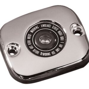 Milwaukee Twins Sight Glass Front Master Cylinder Cover For Harley 1996-2018