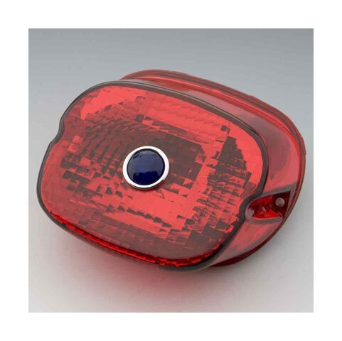 Milwaukee Twins Taillight Lens With Blue Dot For Harley 2003-2026