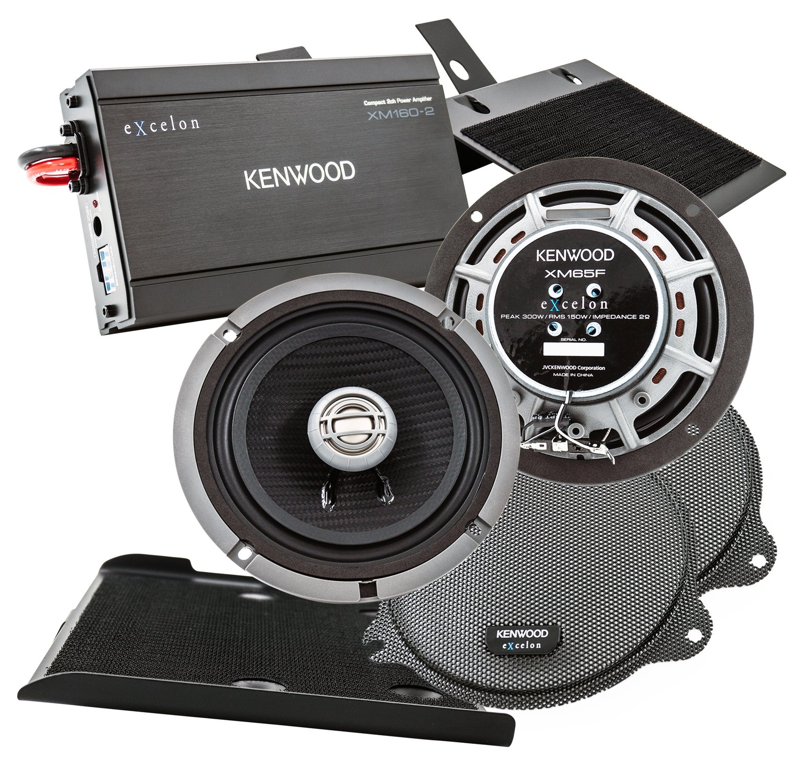 Kenwood eXcelon Front Speaker And Amplifier Package For Harley Touring 2014-2026 - Image 2