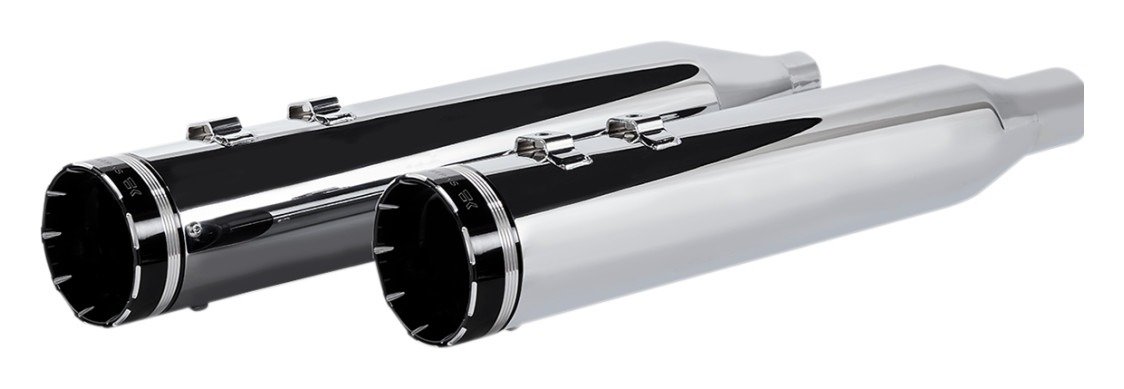 Khrome Werks HP Plus 4.5" Tracer Tip Slip-On Mufflers For Harley Touring 2017-2026