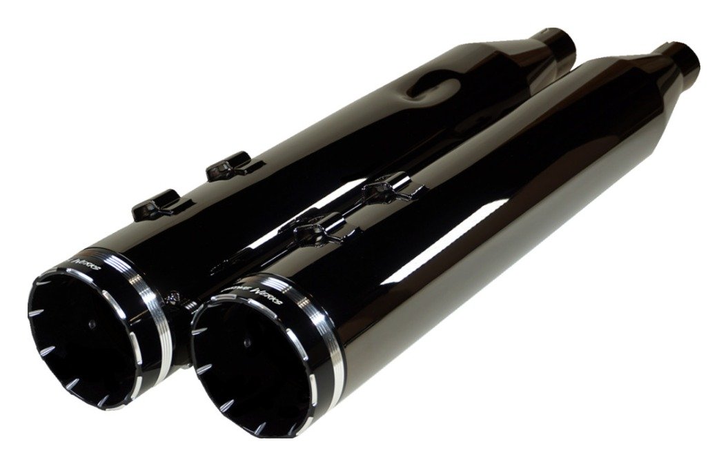 Khrome Werks HP Plus 4.5" Tracer Tip Slip-On Mufflers For Harley Touring 2017-2026 - Image 3
