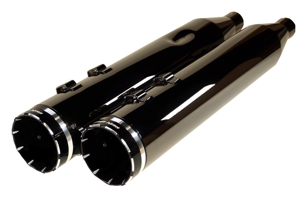 Khrome Werks HP Plus 4.5" Tracer Tip Slip-On Mufflers For Harley Touring 2017-2026 - Image 2