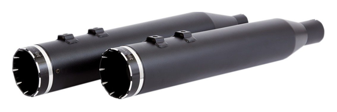 Khrome Werks HP Plus Tracer 4.5" Slip-On Mufflers For Harley Touring 2017-2026