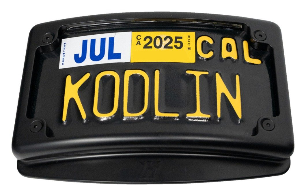 Kodlin USA Curved License Plate Mount Kit For Harley FLHX / FLTRX 2023-2026 - Image 3