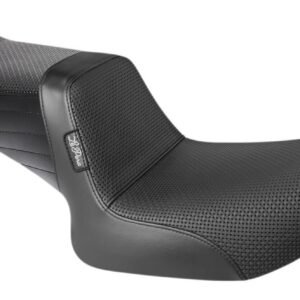 Le Pera Tailwhip Basket Weave 2-Up Seat For Harley