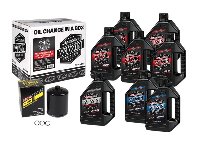 Maxima V-Twin Complete Oil Change Kit For Harley - Image 2