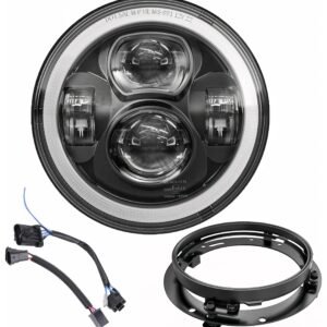Milwaukee Twins 7" LED Headlight With Mounting Bracket For Harley / Indian 1994-2025