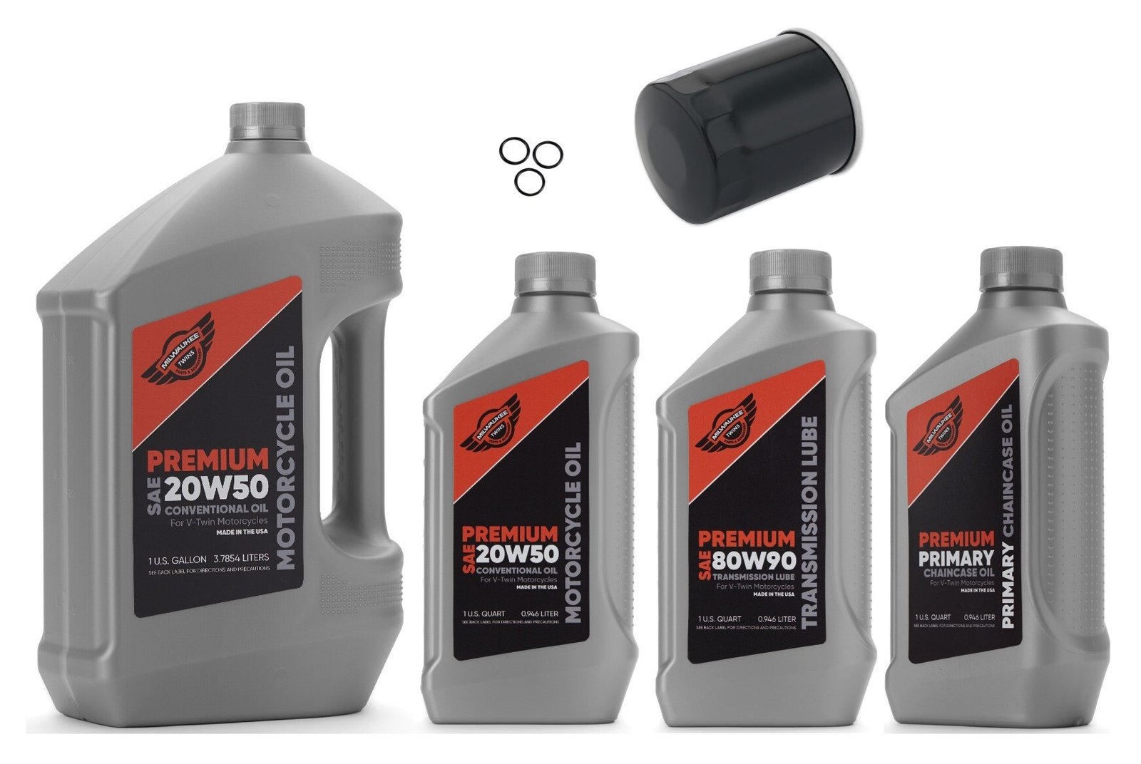 Milwaukee Twins Complete Oil Change Kit For Harley - Image 2