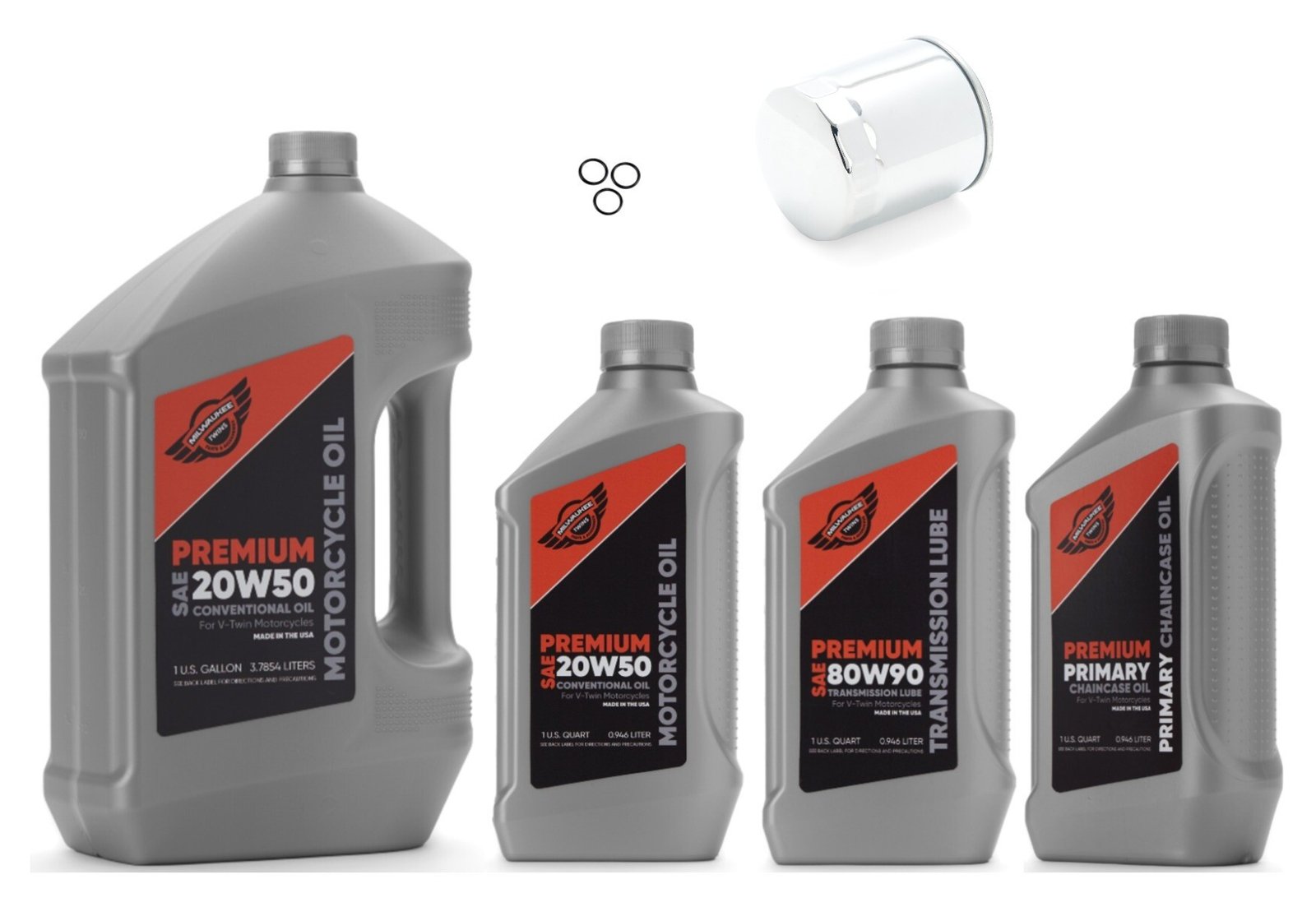 Milwaukee Twins Complete Oil Change Kit For Harley - Image 3