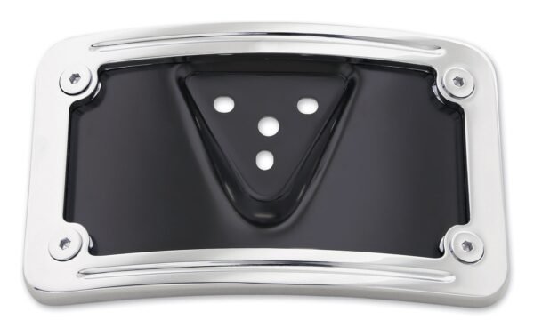 Milwaukee Twins Curved License Plate Mount For Harley 1977-2017