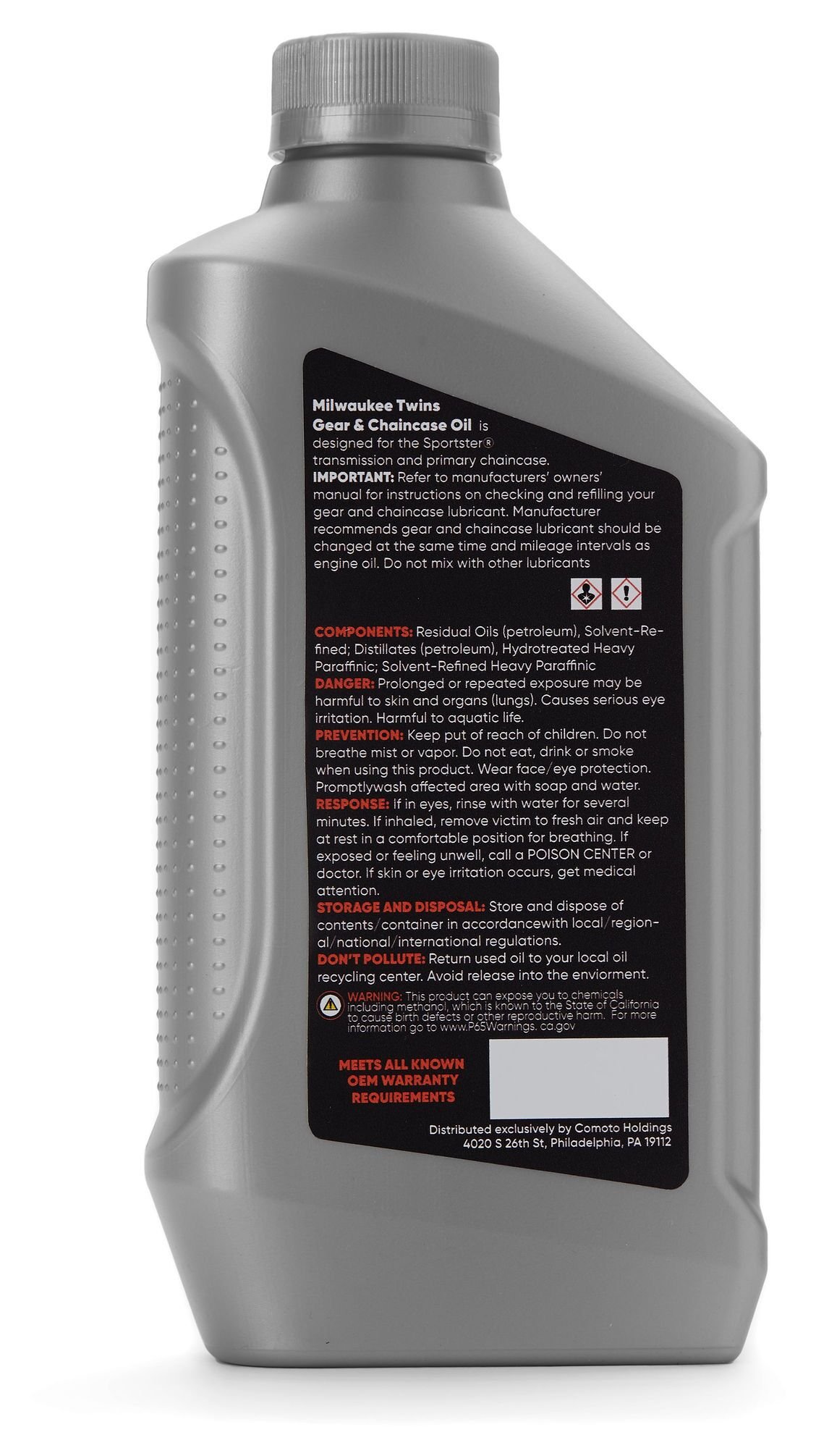 Milwaukee Twins Gear / Chain Case Oil For Harley Sportster - Image 3