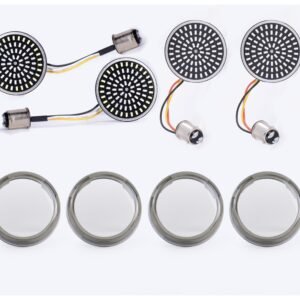 Milwaukee Twins LED Front And Rear Turn Signal Insert Kit For Harley 2000-2025