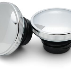 Milwaukee Twins Stock Style Gas Cap Set For Harley 1983-1995