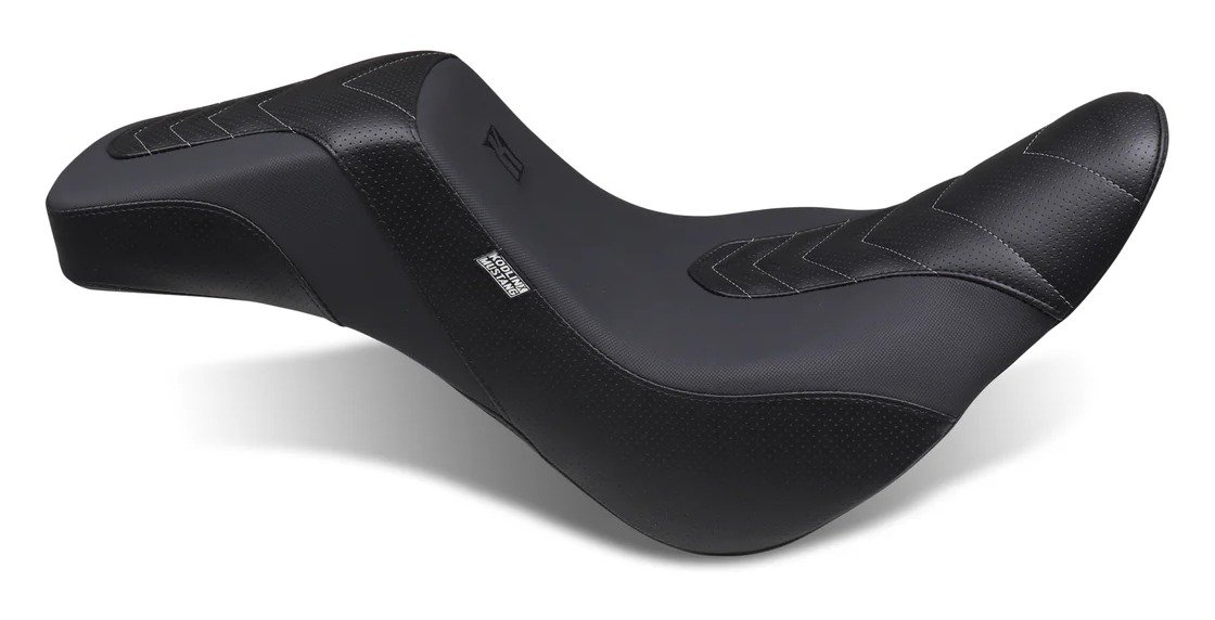 Mustang Kodlin Signature Series Squareback Seat For Harley - Image 3
