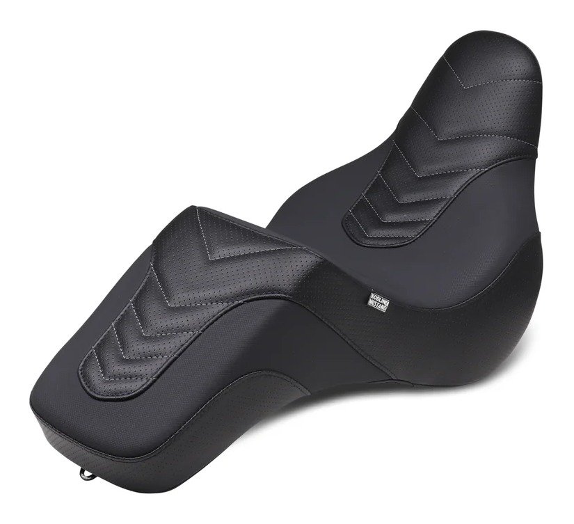Mustang Kodlin Signature Series Squareback Seat For Harley - Image 2