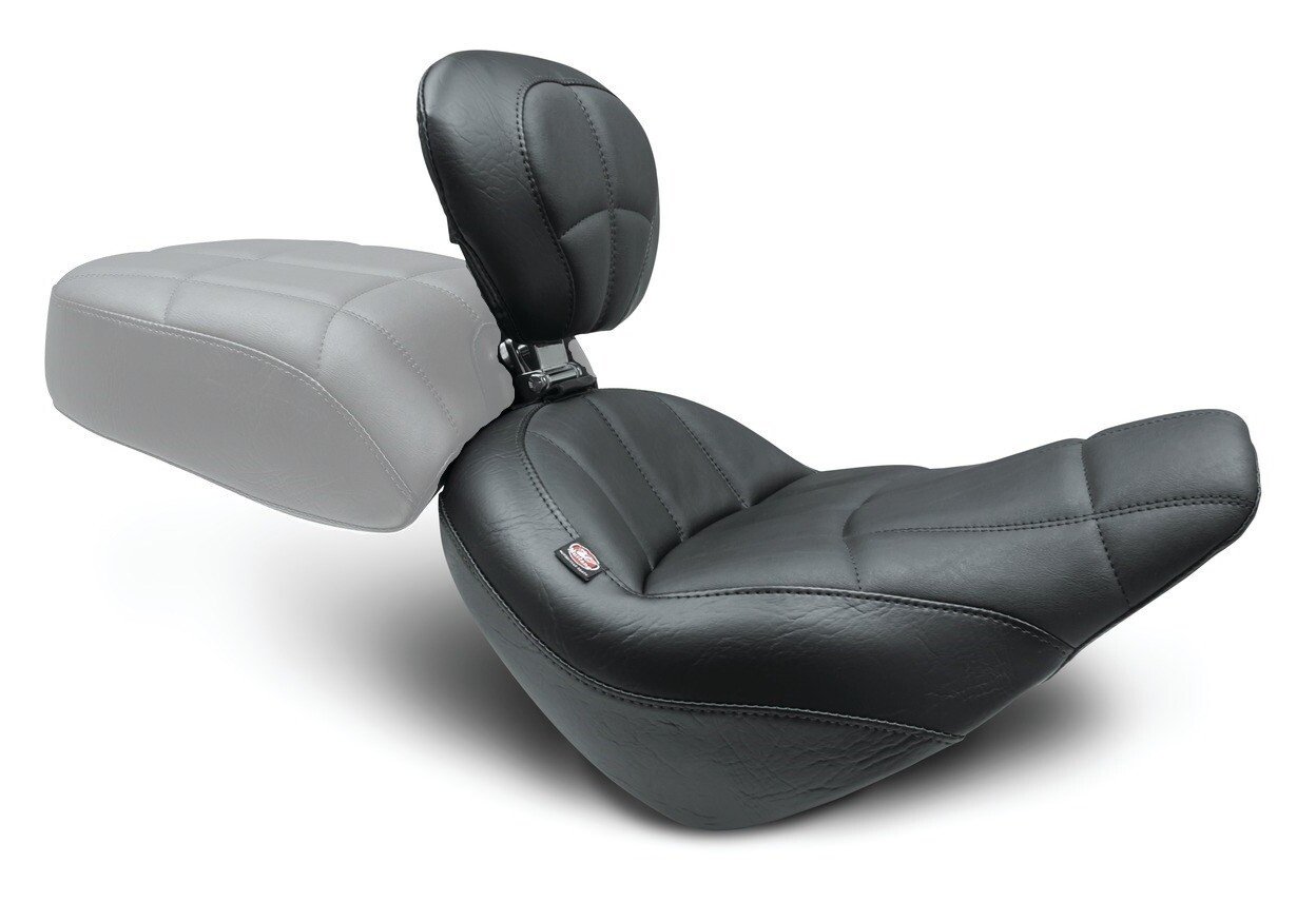 Mustang Standard Touring Cube Stitch Solo Seat For Harley Softail Street Bob 2018-2026 - Image 2