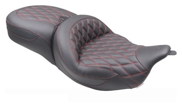 Mustang Super Touring Double Diamond Seat For Harley Touring 2008-2025