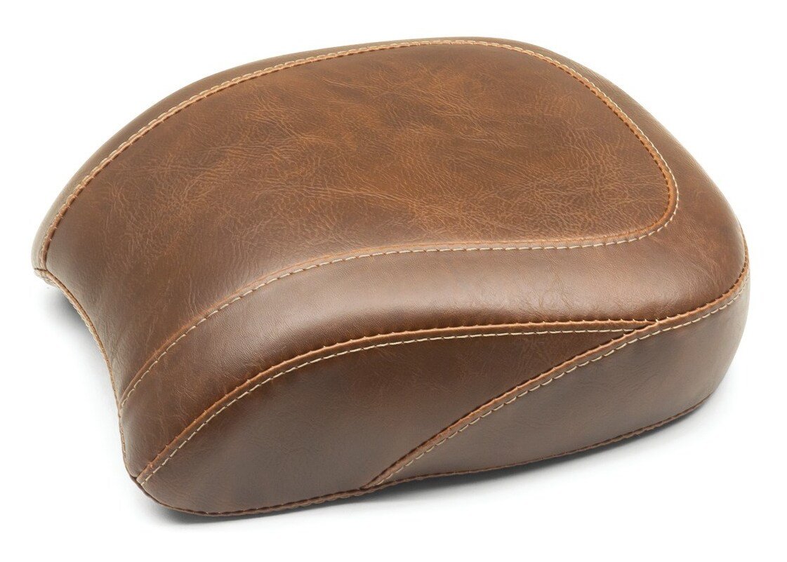 Mustang Wide Tripper Smooth Passenger Seat For Harley - Image 2