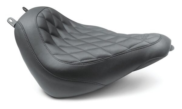 Mustang Wide Tripper Diamond Solo Seat For Harley