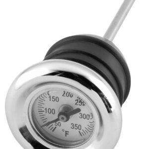 Biker's Choice Oil Tank Dipstick Temperature Gauge For Harley