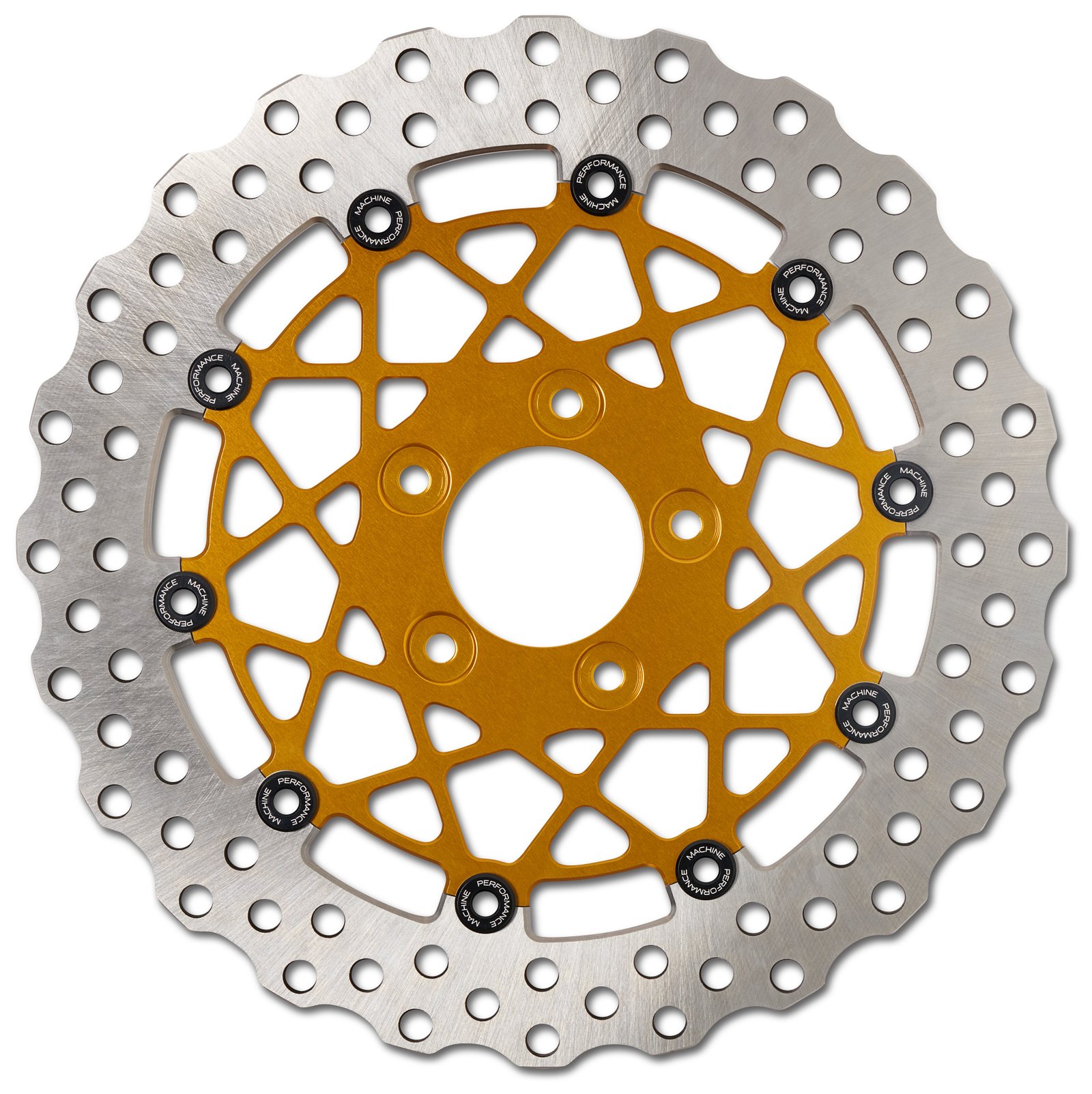 Performance Machine 11.5" Speedstar Floating Rear Rotor For Harley 2000-2017 - Image 2