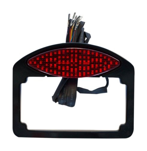 RWD V-Twin LED Cat Eye Taillight Turn Signal License Plate - Image 2