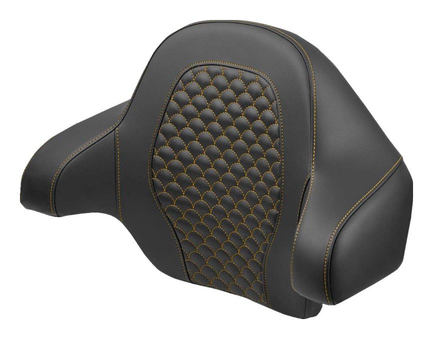 Saddlemen RoadSofa DS Dragon Scale Tour Pack Backrest Pad For Harley Touring 2014-2025 - Image 4