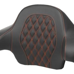 Saddlemen RoadSofa LS Lattice Stitch Tour Pack Backrest Pad For Harley Touring 2014-2025