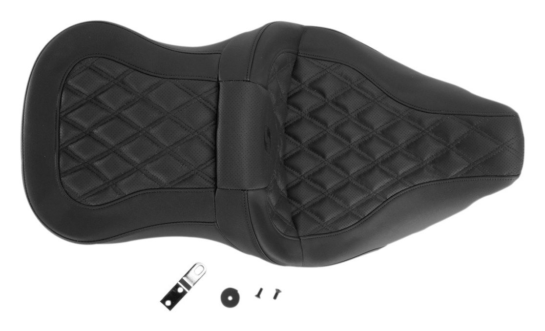 Saddlemen Roadsofa LS Lattice Stitch 2-Up Seat For Harley - Image 6