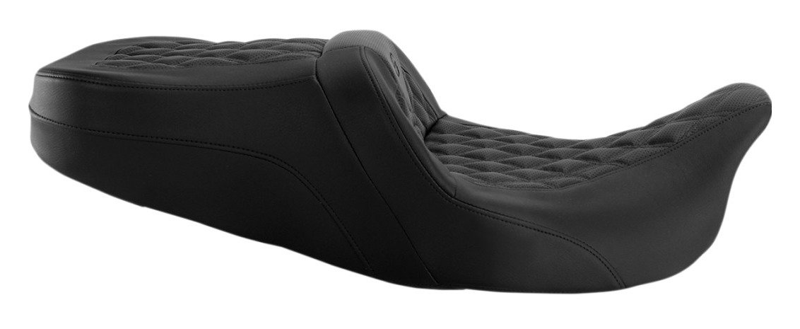 Saddlemen Roadsofa LS Lattice Stitch 2-Up Seat For Harley - Image 4