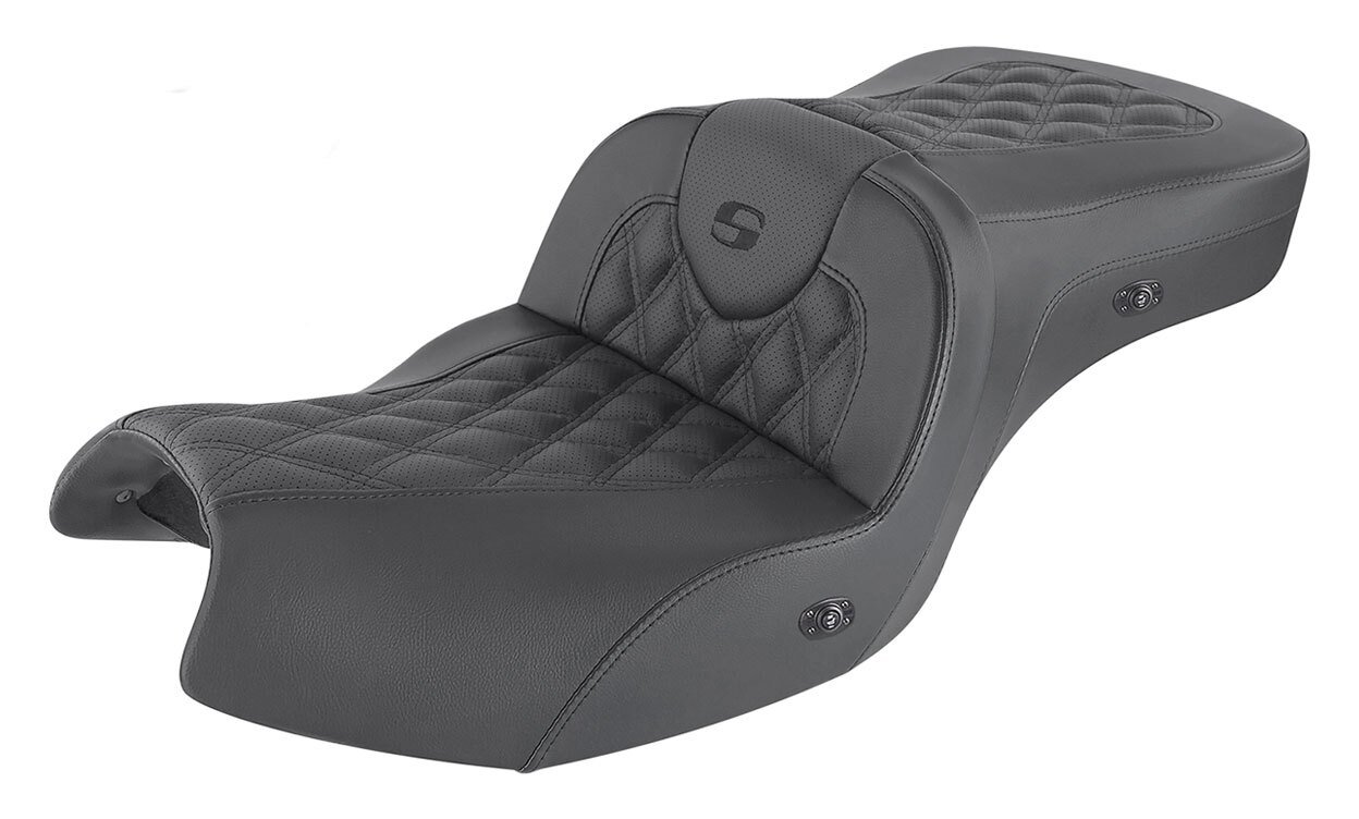 Saddlemen Roadsofa LS Lattice Stitch 2-Up Seat For Indian - Image 4